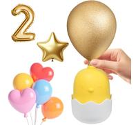 OBEST Yellow Chick Home Bomba de inflado de globo eléctrico con nudo de bombeo