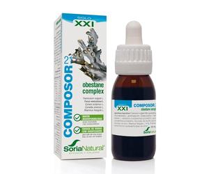 Obestane Composor 21, 50 ml, Soria Natural | Hinojo y fucus - Alcachofa y té verde - Frángula - Vitamina B6 y minerales - Control de peso