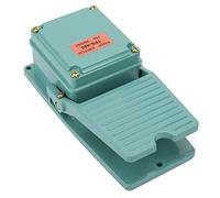 Obetuens AC 250V 3A 1NO 1NC Interruptor De Pedal, TFS-402 Pedal Eléctrico Interruptor De Pedal Momentáneo Pedal Aluminio Antideslizante