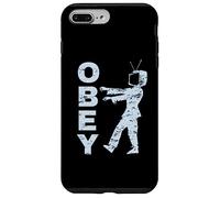 Obey TV Zombie Media Lavado de cerebro Televisión Carcasa para iPhone 7 Plus/8 Plus