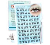 Obeyalash Autoadhesivas Extensiones de PestañAs Set Cluster Lashes PestañAs Individuales Lash Cluster Kit No Glue Eyelashes DIY Lash Extensions C Curl 10-16mm Brown