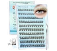 Obeyalash Autoadhesivas Extensiones de PestañAs Set Cluster Lashes PestañAs Individuales Lash Cluster Kit No Glue Eyelashes DIY Lash Extensions C Curl 8-14mm Brown