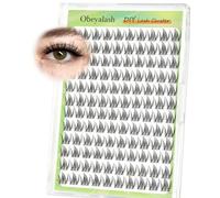 Obeyalash Extensiones De Pestañas Manga Cluster Lashes Wispy 120pcs D Curl 12mm Pestañas Postizas Naturales Invisible Band DIY Eyelashes Individual Reusable at Home (Manga Eye)