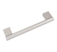 OBF 0121 0352 Grimme Elhan - Manija de muebles (barell), diámetro de 12 mm de ancho, 374 mm, mango de barra de acero inoxidable/zinc fundido a presión de plata espaciado de agujeros 352 mm