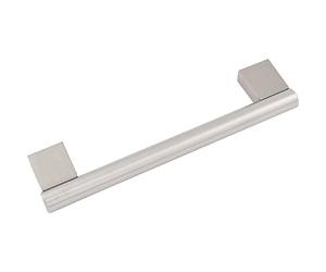 OBF 0121 0352 Grimme Elhan - Manija de muebles (barell), diámetro de 12 mm de ancho, 374 mm, mango de barra de acero inoxidable/zinc fundido a presión de plata espaciado de agujeros 352 mm