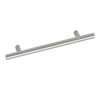 OBF 08 216017.17 Grimme Eibonie - Tirador para muebles (12 mm de diámetro, 700 mm de ancho, acero inoxidable cepillado, distancia entre ejes: 640 mm), color plateado