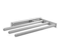 OBF Grimme Pluto 03 0357 47 - Toallero para paños de Cocina (3 Brazos, 325 mm, Aluminio, 325 mm), Color Plateado Mate
