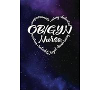 OBGYN Nurse Gifts - a Blank Lined Journal with Heart Words, Great for Showing Your Appreciation: Purple and Blue Universe design