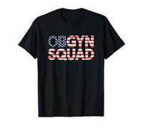 OBGYN Nurse Patriotic 4th of July American Flag Healthcare Camiseta