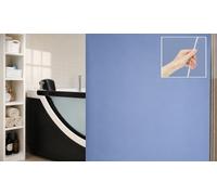 OBI Deco-Line Duschrollo Azul 140 × 240 cm PVC Impermeable, Carga de Cadenas