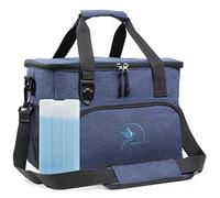 Obics® Bolsa térmica Porta para Alimentos y Comida de 20L (pequeña) Azul - Bolsa de isotérmica y Nevera portátil para el Trabajo, Picnic, Camping y los Viajes (enfría hasta 12 Horas)