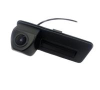 OBIOZZ - Cámara de visión trasera HD 8X para Audi A1 (2012-2018) con mango de maletero, cámara de marcha atrás impermeable