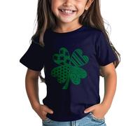 OBiQuzz Camisa de lino St Day Shirt Graphic Tee Comfortable Fit for Daily Wear Green Ages 1 15 camisas casuales para mujer, azul oscuro, 8-9 Jahre, azul oscuro, 8-9 Years
