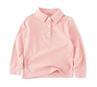 OBiQuzz Camisa Niños 146 Primavera y Casual Manga Color Sólido Camiseta Envoltura, Rosa., 4-5 años