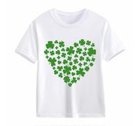 OBiQuzz Camiseta de manga corta para niña 140, camiseta de manga corta, estilo retro con estampado en 2D para niños, camiseta holgada, manga corta, color negro, Blanco, 10-11Years