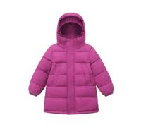 OBiQuzz Chaqueta acolchada ligera para niña: abrigo acolchado cálido chaqueta de invierno abrigo largo de invierno cómoda chaqueta amortiguadora a prueba de viento chaqueta de plumón de color liso
