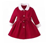 OBiQuzz Chaqueta de forro polar para niña, chaqueta de invierno cálida chaqueta de entretiempo con botón hacia abajo chaqueta exterior con mosquitero chaqueta de ocio chaqueta ligera monocolor clásico