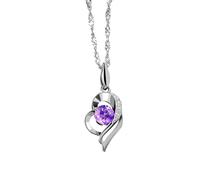 OBiQuzz Colgante para bolso escolar, colgante con incrustaciones de diamantes para mujer con signo del zodiaco, collar en forma de corazón, cadena de clavícula moderna con colgante de borlas, Metal,