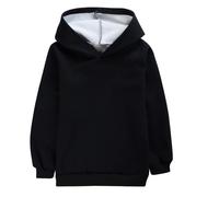 OBiQuzz e invierno y niña color sudadera con capucha para 3 años hasta 16 años sudaderas chaquetas niñas, Negro , 11-12 años