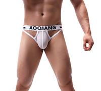 OBiQuzz Jockstrap String Tanga para Hombres Ropa Interior Sexy Hombres Calzoncillos Tanga Algodón Baja Tanga G-Strings Deportes Jock Strap Calzoncillos Ropa Interior Erótica Transparente Calzoncillos