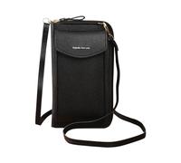 OBiQuzz La cartera de embrague original, bolso de moda para teléfono móvil, coreano, gran capacidad, cartera de doble capa, bolso de hombro multifuncional para mujer, bolsos S (BK2, talla única)