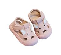 OBiQuzz Lindas y transpirables orejas de conejo para y niñas en primavera y, zapatos de senderismo y sandalias zapatillas 1 año, Rosa., 18 EU