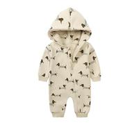 OBiQuzz Newborn Baby Girl Romper Long Sleeve Hooded Outside Bodysuit Romper Jumpsuit Clothes Body Kids 98, E, 9-12 meses