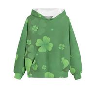 OBiQuzz Sudadera para niña Primavera y Otoño San Día Personalizado Impresión 3D Retro Casual Sudaderas con Bolsillos Children's Hooded Sweatshirts Baby Shirt Niñas, AG., 9-11 años