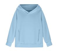 OBiQuzz Sudaderas con capucha para chicas adolescentes a la moda Preppy Tween Girls Sudadera con capucha de manga larga Camisetas Youth Cute Clothes con bolsillo Ropa Mujer Adolescente, azul celeste