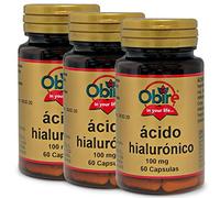 Obire - Ácido Hialurónico 100 mg - Pack 3-60 Cápsulas - Para 4 Meses - Ayuda a Hidratar la Dermis - Favorece a las Articulaciones, Cartílagos y Piel