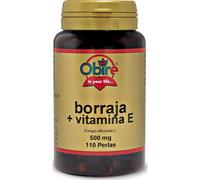 Obire | Aceite de Borraja + Vitamina E 500 mg | 110 Perlas | Síntomas Menstruales | Antioxidante |Rendimiento Físico y Mental