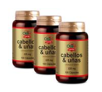 Obire | Cabellos y Uñas 225 mg | Levadura + Selenio 100 Cápsulas. Para Fortalecer y Frenar la Caída del Cabello y Reforzar Uñas y Piel | Reforzar Uñas y Piel | (Pack 3 unidades)