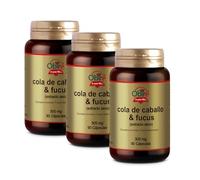 Obire | Cola de Caballo + Fucus 300 mg | Pack 3 Unidades | 90 cápsulas | Propiedades Diuréticas y Depurativas | Mejora el Estreñimiento y Facilita la Digestión | Ideal en Dietas de Adelgazamiento