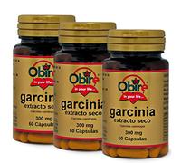 Obire - Extracto de Garcinia Cambogia 300 mg - 60 Cápsulas - 60% Ácido HCA - Ayuda a Fortalecer Sistema Inmunitario y a Perder Grasa - Pack 3 Unidades