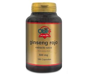 Obire | Ginseng Rojo 400 mg | 180 Cápsulas | Extracto de Panax Ginseng | Suplemento Natural para Energía y Vitalidad