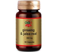 Obire | Ginseng + Jalea Real 600 mg | 60 Cápsulas | Con Vitaminas y Minerales | Vitalidad y el Bienestar