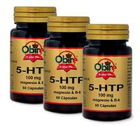 Obire | Griffonia 500 mg + Magnesio + B-6 | 60 Cápsulas | Complemento Alimenticio que Favorece la Regulación del Estado de Ánimo, Sueño y Apetito | 60 Cápsulas | Pack 3 Unidades