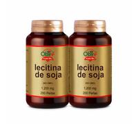 Obire - Lecitina de Soja 1200 mg - 200 Perlas - PACK 2 - Suplemento Alimenticio para Metabolismo de Grasas y Bienestar Digestivo