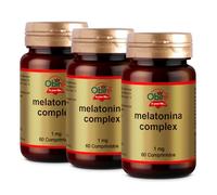 Obire | Melatonina Complex 1 mg | 60 Comprimidos | Pack 3 Unidades | Ayuda para Dormir Bien | Efecto Relajante | Con Pasiflora, Amapola Californiana, Melisa, Tila y Valeriana