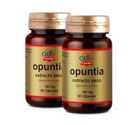 Obire Opuntia 150 mg Extracto Seco - 120 Cápsulas (Pack de 2 Unidades) - Suplemento Natural para Control de Peso, Digestión y Salud Digestiva