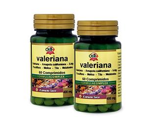 Obire | Valeriana Complex 400 mg | 60 Comprimidos | Pack 2 Unidades | Ayuda para Conciliar el Sueño | Relajante Natural | Con Pasiflora, Tila, Melisa, Amapola, Vit. B12 y Melatonina
