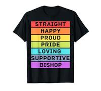 Obispo Recto Feliz Orgulloso Orgullo Amoroso obispos de Apoyo Camiseta