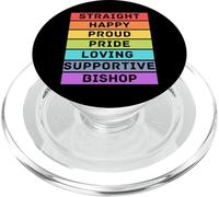 Obispo Recto Feliz Orgulloso Orgullo Amoroso obispos de Apoyo PopSockets PopGrip para MagSafe