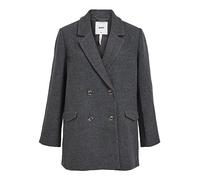 Object Abrigo Corto Objblaza Le Jacket Noos para Mujer, Dark Grey Blend, 36