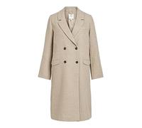 Object Abrigo largo para mujer Objblaza L/S Coat Noos, Humus/Detail:Melange, 38