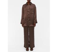 Object Camisa de mujer algodón orgánico. Marrón 40 (40)