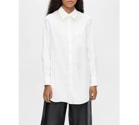 Object Camisa de mujer básica algodón orgánico. Blanco 42