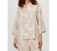 Object Camisa de mujer estampada de manga francesa. Gris 38