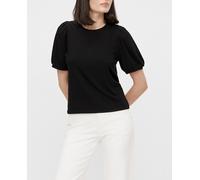 Object Camiseta de mujer mangas abullonadas. Negro 34 (XS)