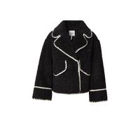 OBJECT Chaqueta de entretiempo 'Shiren' negro / blanco lana XXL negro / blanco lana